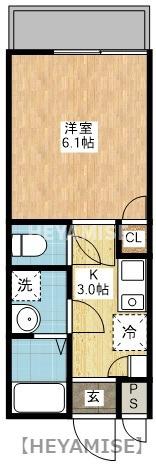 長崎市東町のマンションの間取り