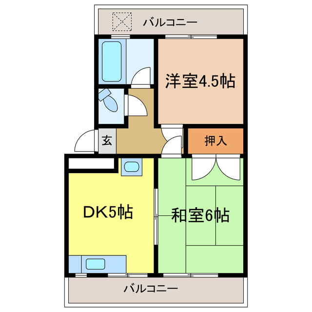 末広マンションの間取り