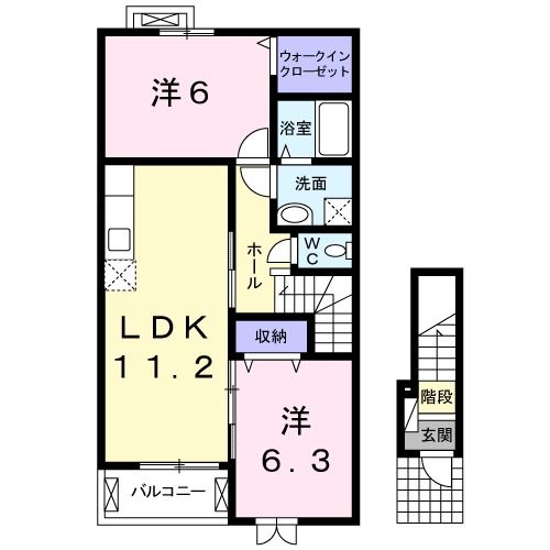 メゾン　アンジュＡの間取り