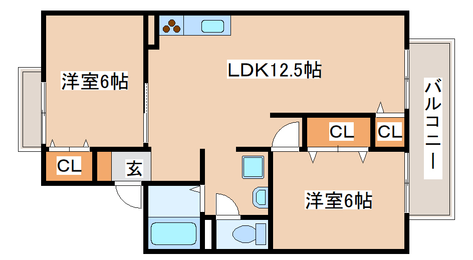 セジュール白川台の間取り