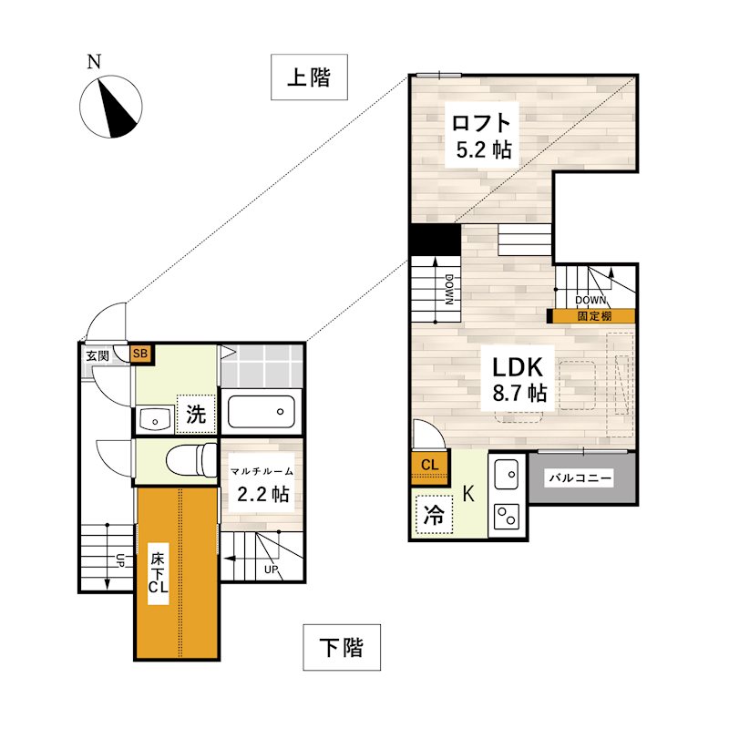 ADC京町La.Classの間取り