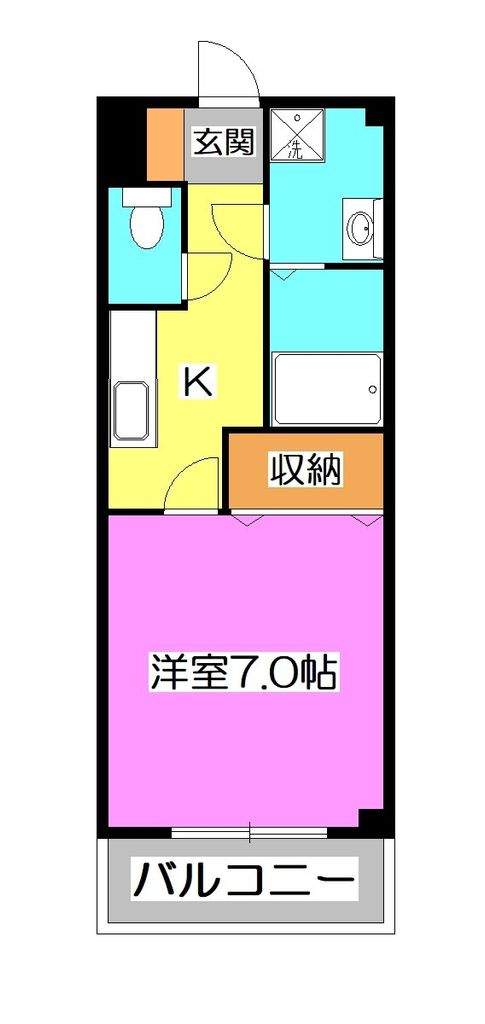 所沢市大字南永井のマンションの間取り