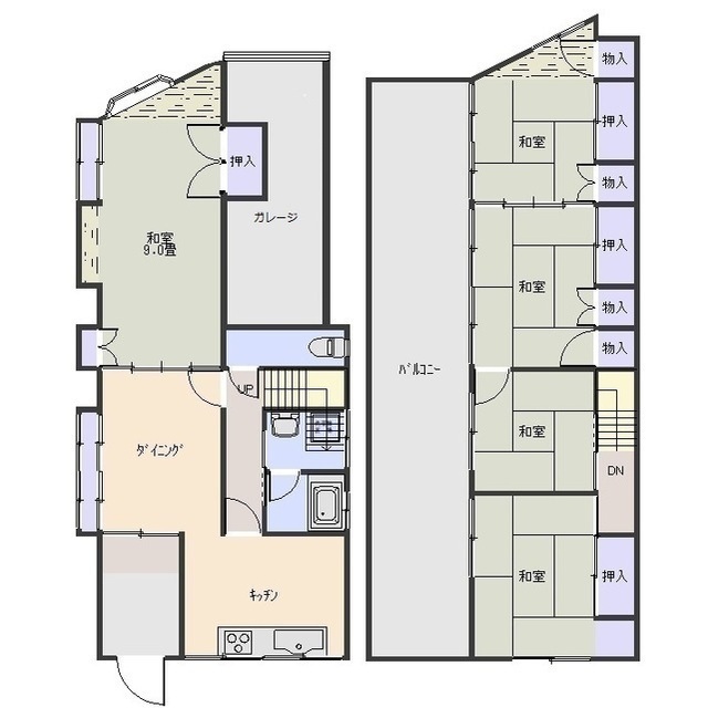 【平和町戸建の間取り】