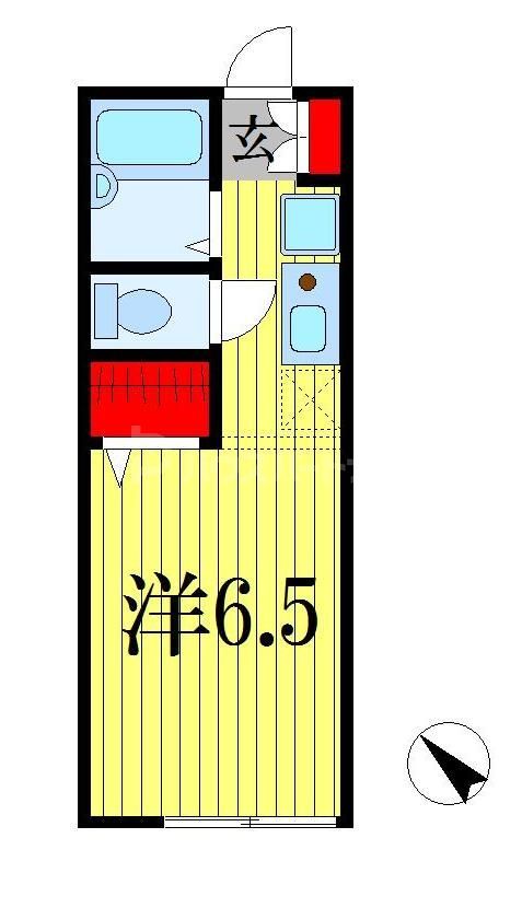 【市川市若宮のアパートの間取り】