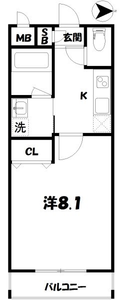 ベラジオ京都西院ウエストシティの間取り