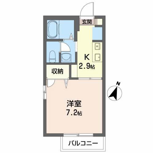 シャーメゾン比島　Ｂ棟の間取り