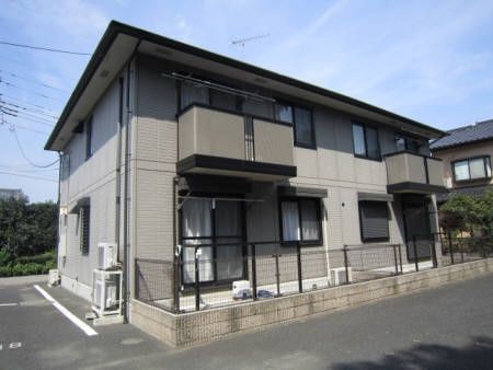 みどり市笠懸町阿左美のアパートの建物外観