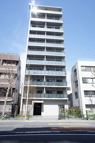 【新宿区早稲田町のマンションの建物外観】