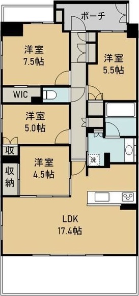 レーベン仙台大和町embraceの間取り