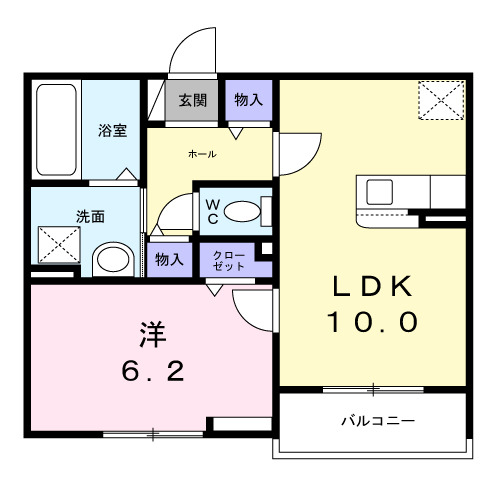 【エスポワールの間取り】