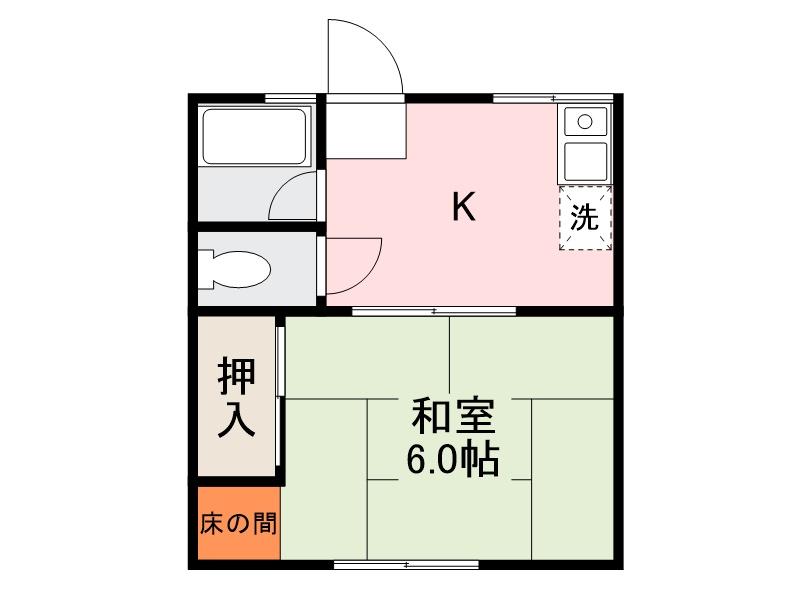 木田郡三木町大字池戸のアパートの間取り