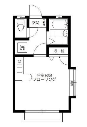 杉並区梅里のマンションの間取り