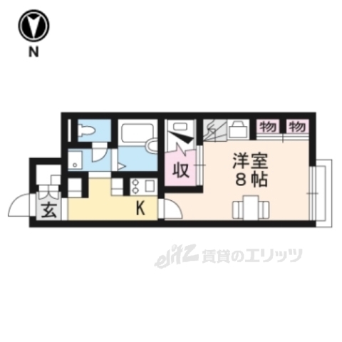 蒲生郡日野町大字大窪のアパートの間取り