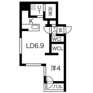 エアフォルク発寒南の間取り