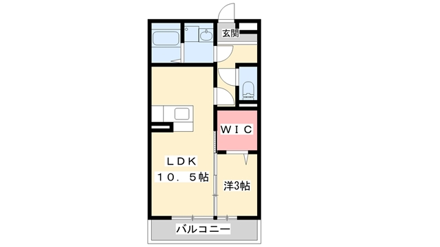 セジュール東阿保　Ｂ棟の間取り