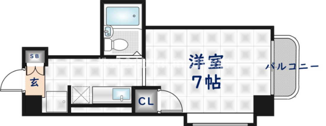 東大阪市横沼町のマンションの間取り