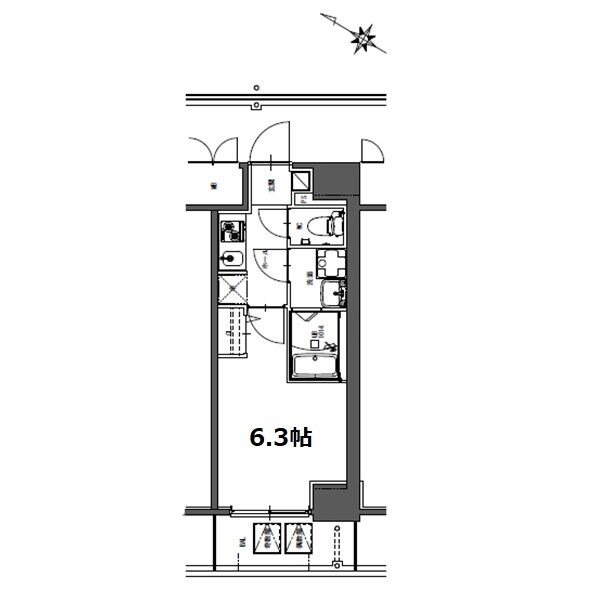 S-RESIDENCE神宮西駅前ascentの間取り