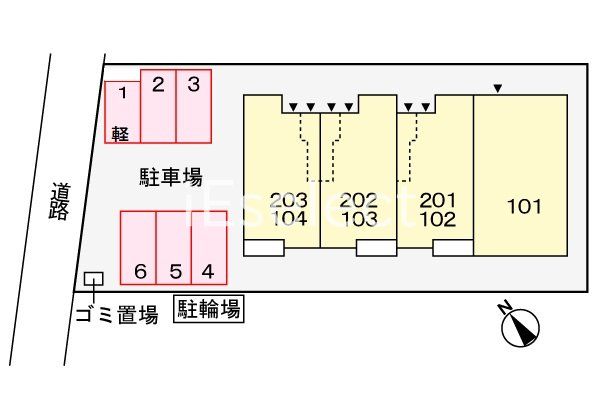 駐車場　配置図