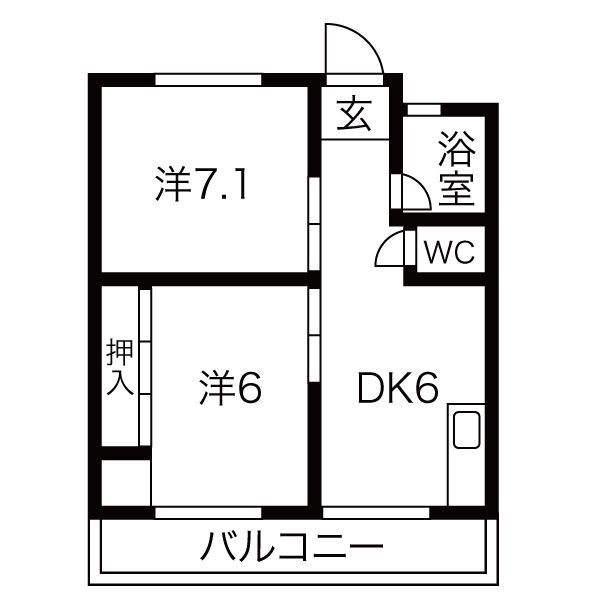 クリーンハイツ豊里の間取り写真