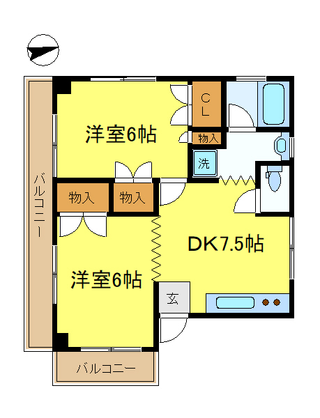 文京区水道のマンションの間取り