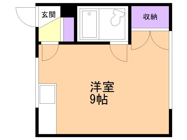 函館市青柳町のマンションの間取り