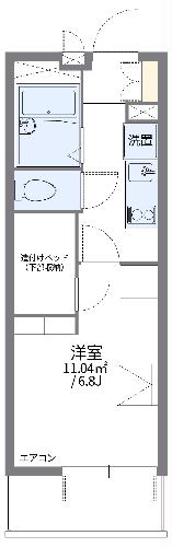 レオパレス柳谷の間取り