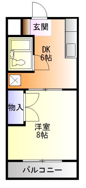 磐田市富士見町のマンションの間取り