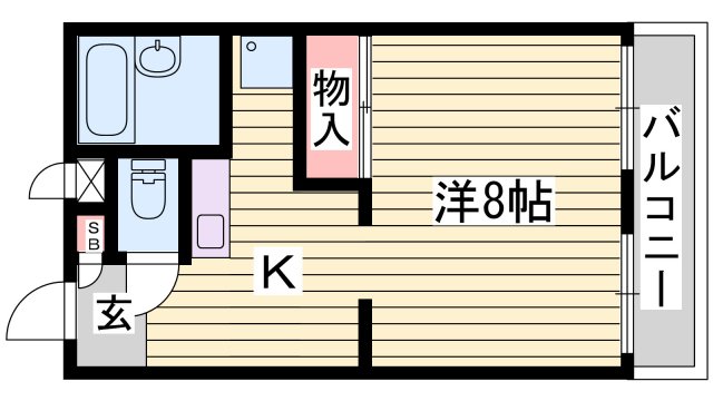 レオパレス北野の間取り