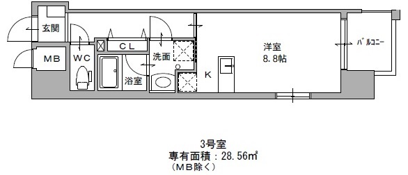 ミュゼ　海老山の間取り