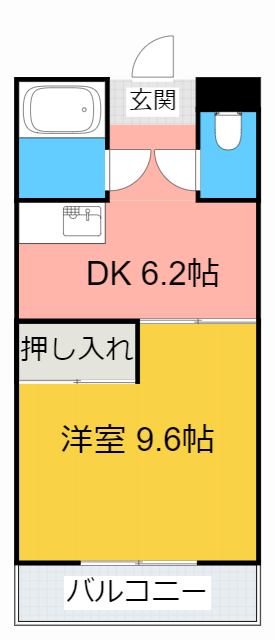 刈谷市寿町のマンションの間取り