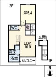 パルファ南大高の間取り