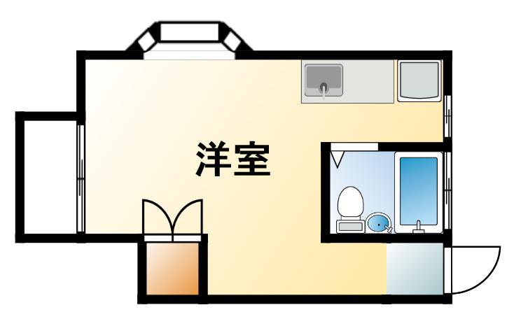 いすみ市岬町江場土のアパートの間取り