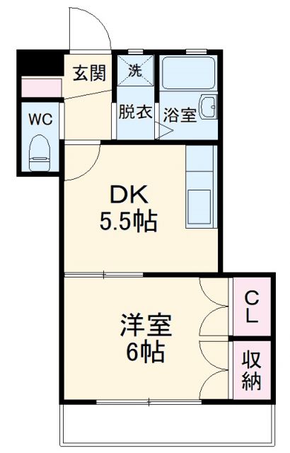 名古屋市瑞穂区堀田通のマンションの間取り