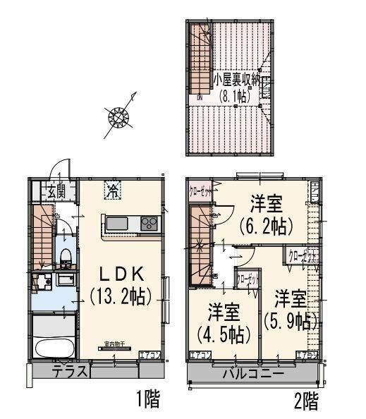 レアソラーナ青葉の間取り