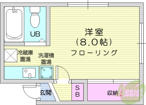 クリエーション中央の間取り