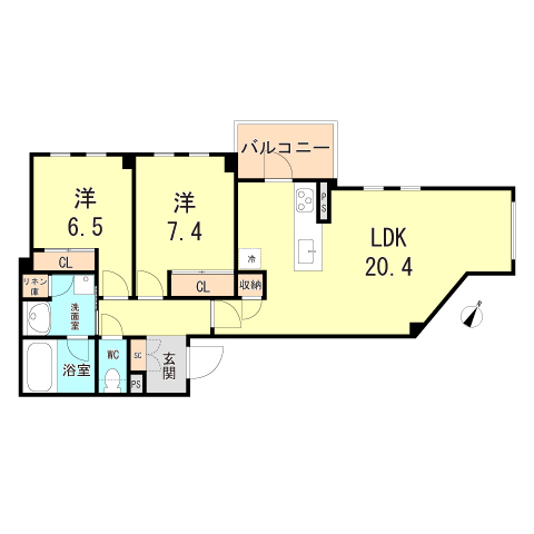 ミレーネ芦屋東山の間取り