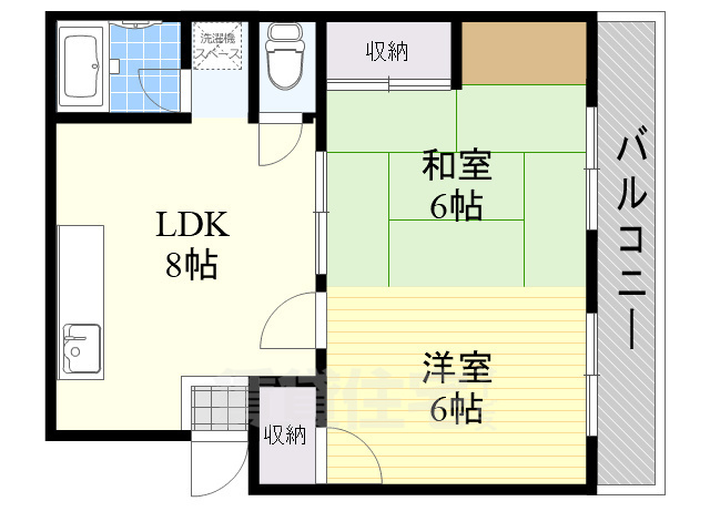 北大阪マンションの間取り