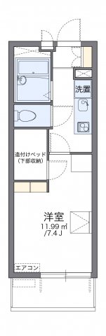 レオパレスコンフォート大津京の間取り