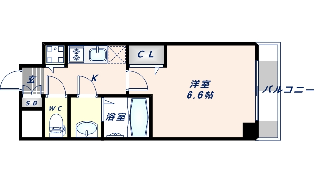 アドバンス大阪バレンシアの間取り