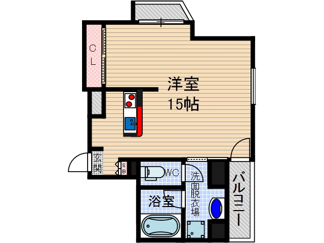 山崎マンション14の間取り