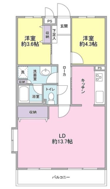 【ボワ小田急相模原の間取り】