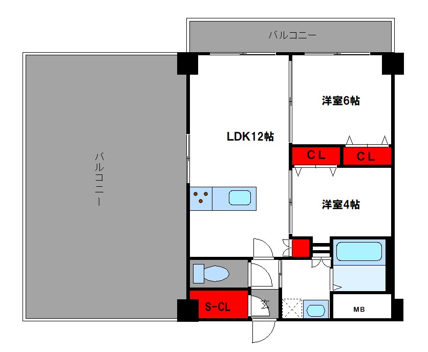 Hakata　Station　Southの間取り