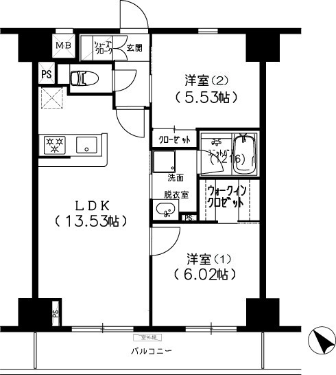 S-FORT船橋塚田の間取り