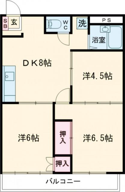 西多摩郡瑞穂町大字箱根ケ崎のマンションの間取り