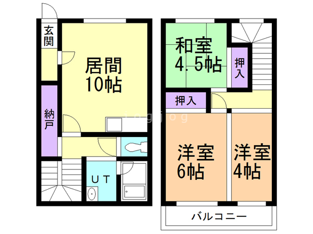 タウンハウス花園Ａの間取り