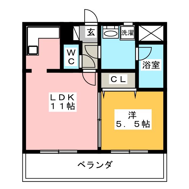 【福岡市南区向野のマンションの間取り】