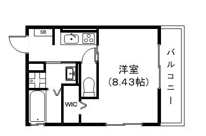 野洲市小篠原のアパートの間取り