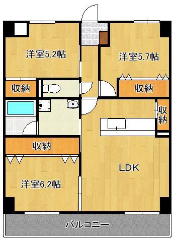 Ｌｉｖａｂｌｅなかまの間取り