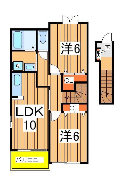 ベルソレイユ１の間取り