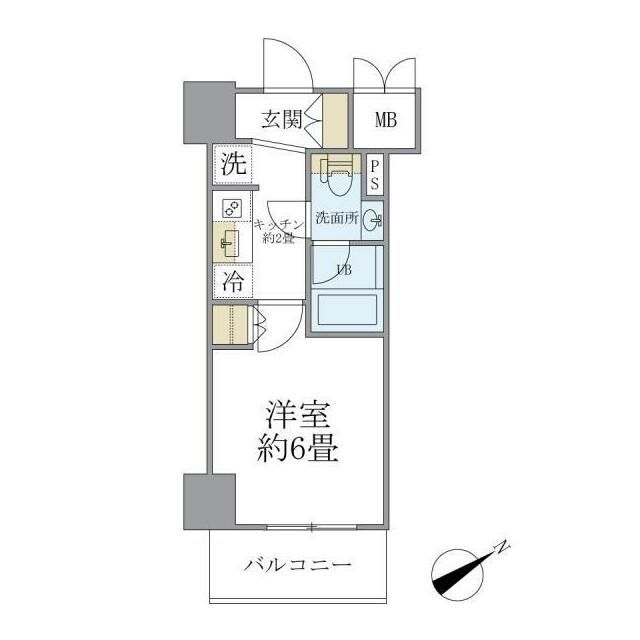 川崎市川崎区堀之内町のマンションの間取り